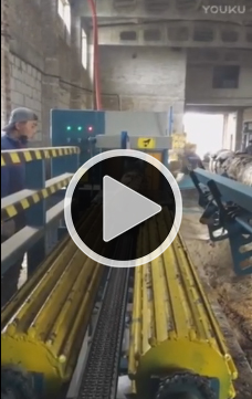 全自動(dòng)流水線(xiàn)原木多片鋸視頻方木多片鋸，圓