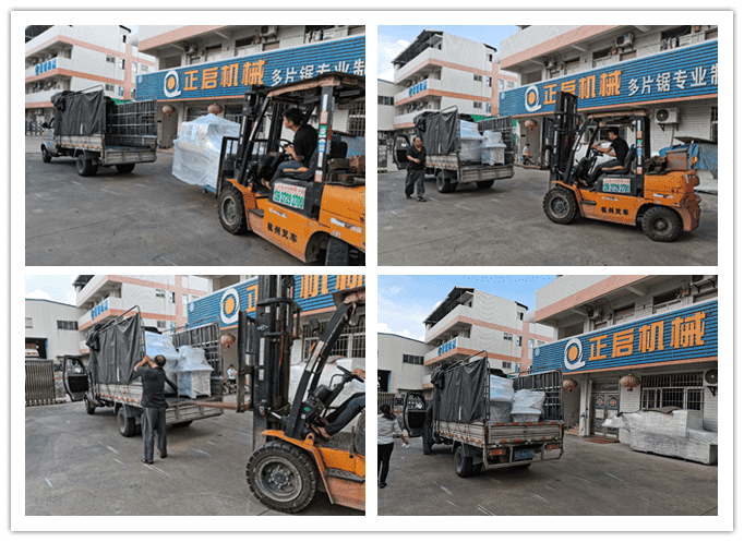 2020年&nbsp;8月發(fā)往廣東省佛山市--ZQ80型方木多片鋸、自動磨齒機