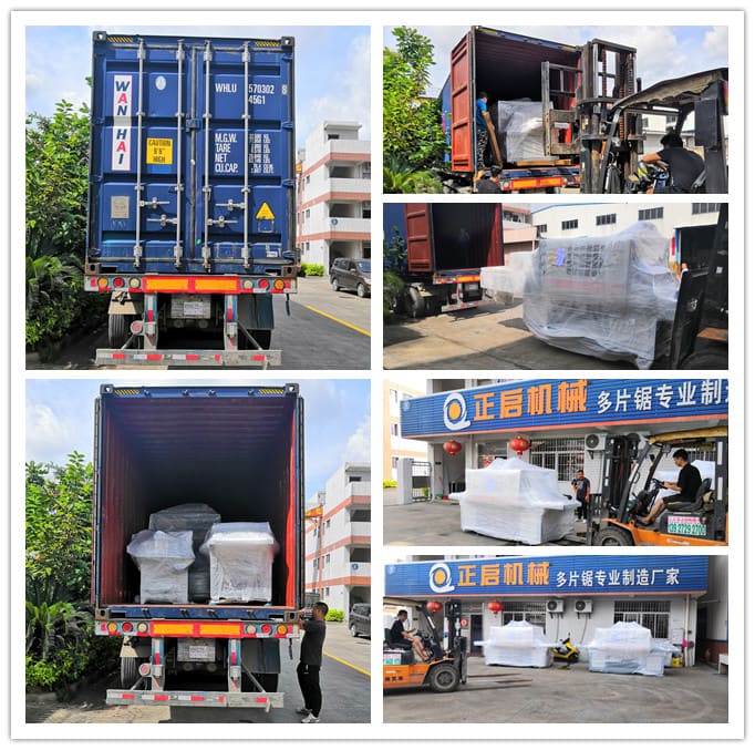 2019年6月發(fā)往印尼--ZQ400原木多片鋸、ZQ200型方木多片鋸、