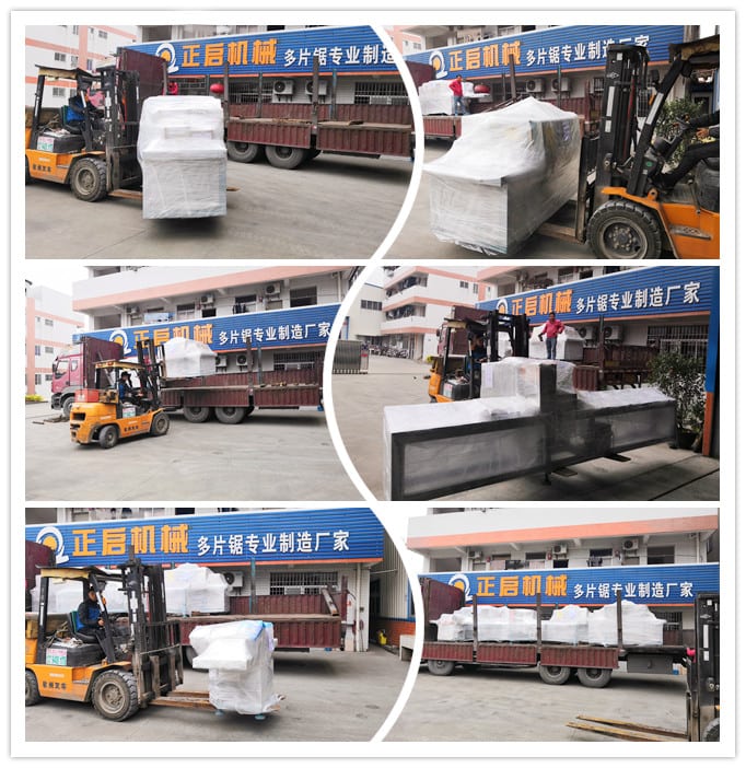 2019年1月發(fā)往尼日利亞--半自動(dòng)原木截?cái)鄼C(jī)、ZQ250型原木多片