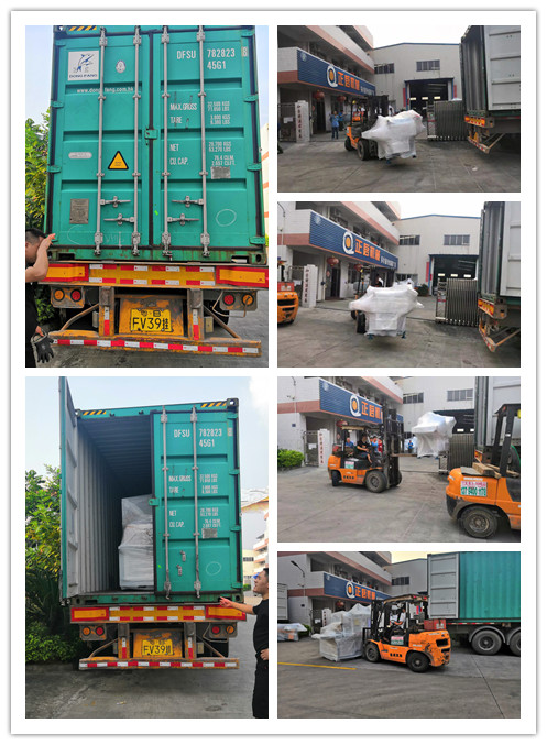 2019年7月發(fā)往厄瓜多爾--ZQ-J400型多片鋸斷料鋸、ZQ300型方