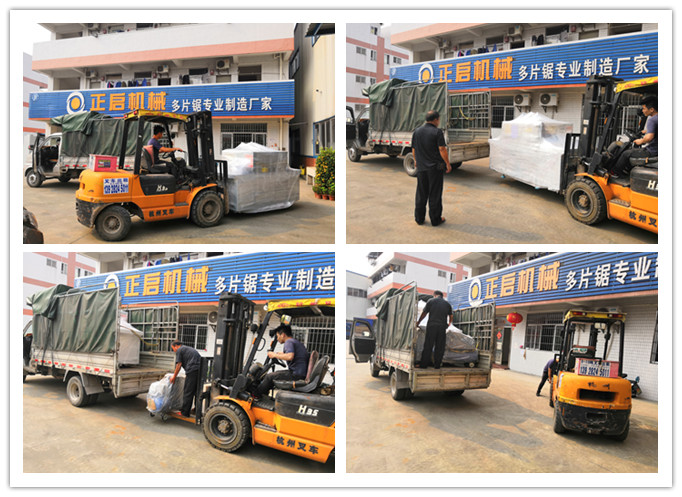 2019年5月發(fā)往廣東江門(mén)--方木多片鋸、空壓機(jī)