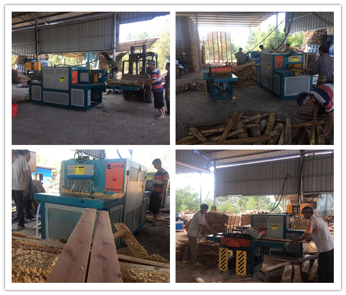 2018年12月原木多片鋸、方木多片鋸、清邊機(jī)在廣西梧州現(xiàn)場(chǎng)工