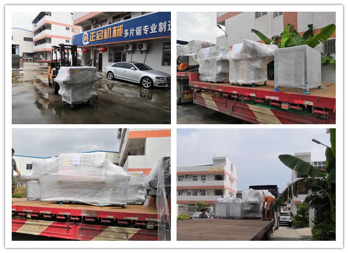 2018年8月發(fā)往貴州省黔東南州--原木多片鋸、清邊機、小型方