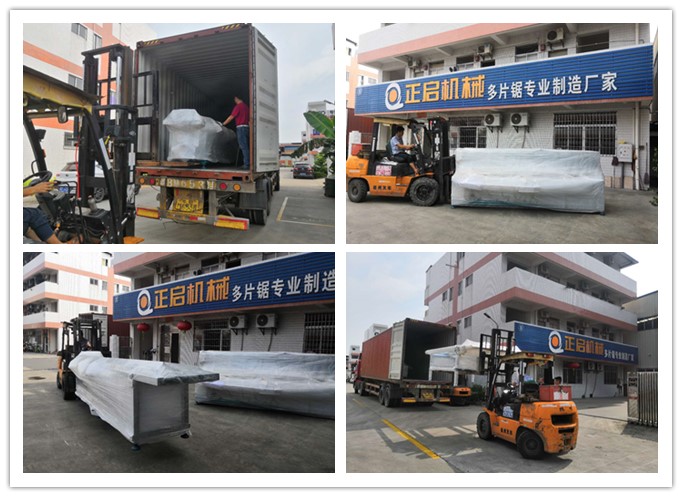 2018年8月發(fā)往馬來西亞--雙頭齊頭鋸、自動堆料上料架、自動