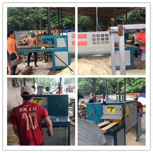 2018年7月越南原木多片鋸、方木多片鋸現(xiàn)場工作圖