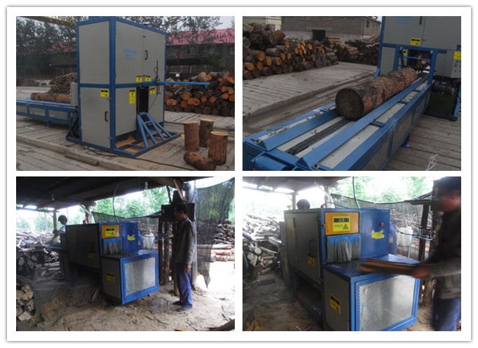 山西長(zhǎng)治--原木截?cái)鄼C(jī)、原木多片鋸工作圖