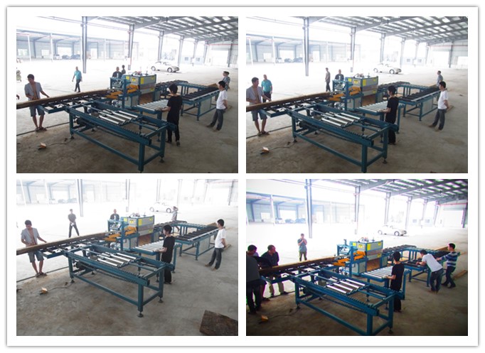 中山市--全自動(dòng)方木多片鋸工作圖