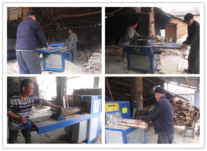 湖南長(zhǎng)德-原木多片鋸、清邊機(jī)工作圖