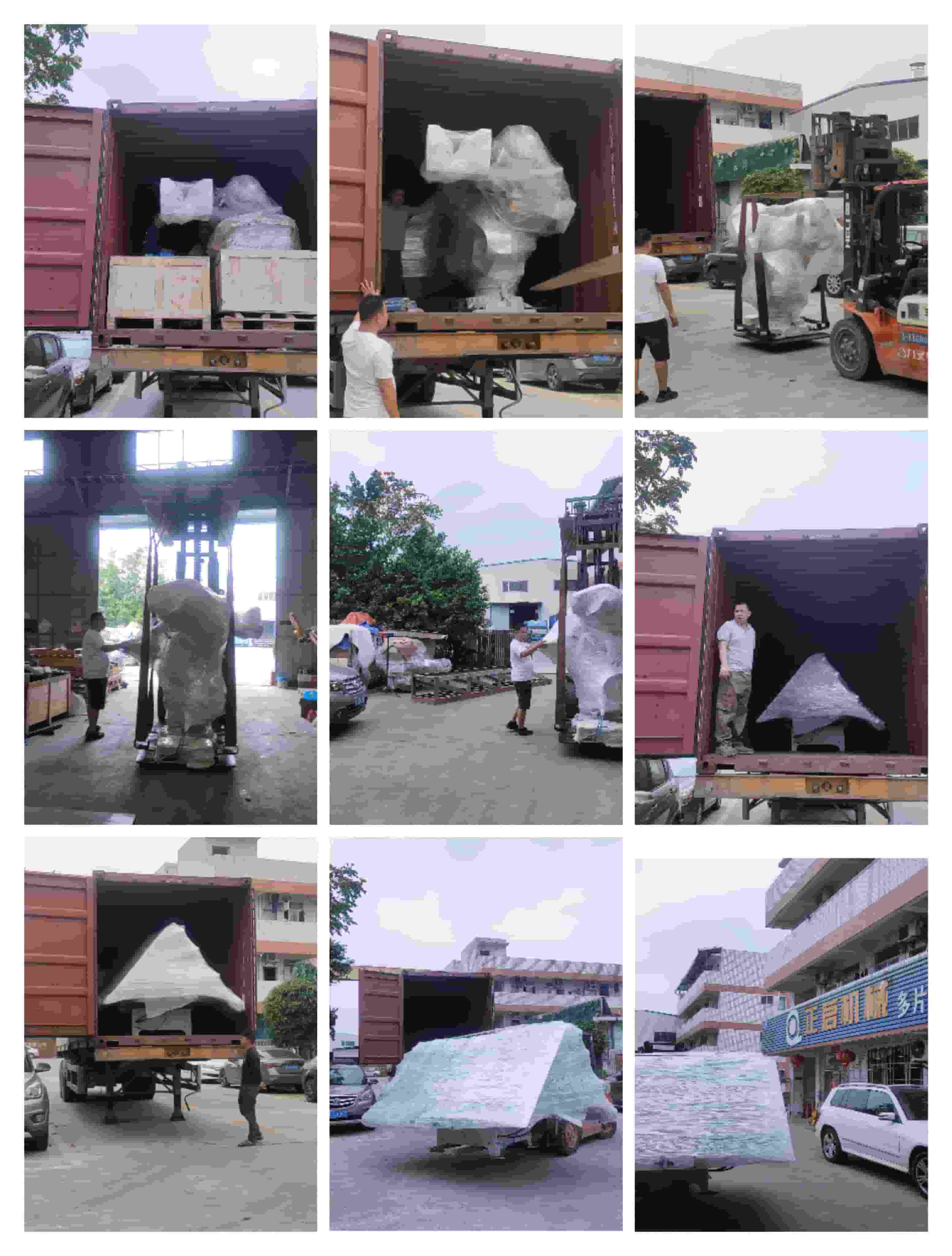 2023年4月14日發(fā)歐洲捷克裝柜-釘托盤ABB機器人、旋轉(zhuǎn)工作臺